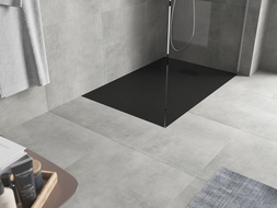 Mexen Hugo stačiakampis SMC padėklas 110 x 70 cm, juodas, juoda danga - 42707011-B