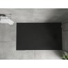 Mexen Hugo stačiakampė SMC dušo padėklas 140 x 70 cm, juodas, juoda uždanga - 42707014-B