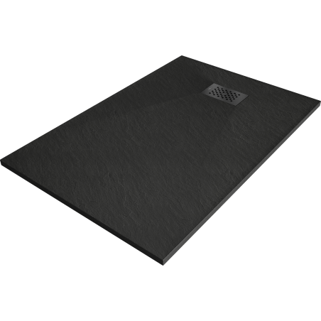 Mexen Hugo stačiakampis SMC 100 x 80 cm, juodas, juoda uždanga - 42708010-B