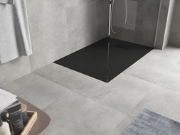 Mexen Hugo stačiakampis SMC padėklas 130 x 90 cm, juodas, juoda danga - 42709013-B