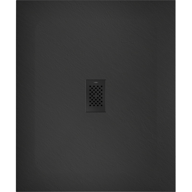 Mexen Hugo stačiakampis dušo padėklas SMC 130 x 100 cm, juodas, juoda uždanga - 42701013-B