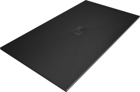 Mexen Hugo stačiakampis SMC dušo padėklas 180 x 100 cm, juodas, juodas dangtelis - 42701018-B