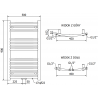Mexen Ares elektrinis radiatorius 900 x 500 mm, 300 W, auksinis - W102-0900-500-2300-50