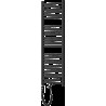 Mexen Ares elektrinis radiatorius 1200 x 400 mm, 600 W, juodas - W102-1200-400-2600-70