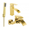 Mexen Libra R77 vonios kambario komplektas, auksinis - 745103R77-50