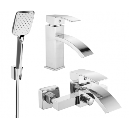 Mexen Libra R62 vonios rinkinys, chromas - 745103R62-00