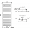 Mexen Ares elektrinis radiatorius 1500 x 600 mm, 900 W, juodas - W102-1500-600-2900-70