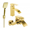 Mexen Libra R62 vonios komplektas, auksinis - 745103R62-50