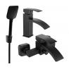 Mexen Libra R62 vonios komplektas, juodas - 745103R62-70