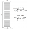 Mexen Ares elektrinis radiatorius 1800 x 500 mm, 900 W, juoda - W102-1800-500-6900-70
