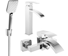 Mexen Libra R62 vonios komplektas, chromas - 745113R62-00