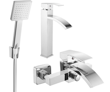 Mexen Libra R45 vonios komplektas, chromas - 745113R45-00