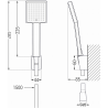 Mexen Libra R45 vonios komplektas, auksinis - 745113R45-50
