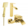 Mexen Libra R45 vonios komplektas, auksinis - 745113R45-50