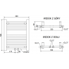 Mexen Mars elektrinis radiatorius 500 x 400 mm, 300 W, chromas - W110-0500-400-2300-01