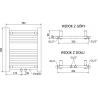 Mexen Mars elektrinis radiatorius 500 x 400 mm, 300 W, antracitas - W110-0500-400-2300-66