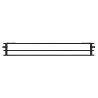 Mexen CH30 Higieninis radiatorių šilumokaitis 400 x 2600 mm, šoninis prijungimas, 2850 W, juodas - W430H-040-260-70
