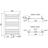 Mexen Mars elektrinis radiatorius 700 x 500 mm, 300 W, antracitas - W110-0700-500-2300-66