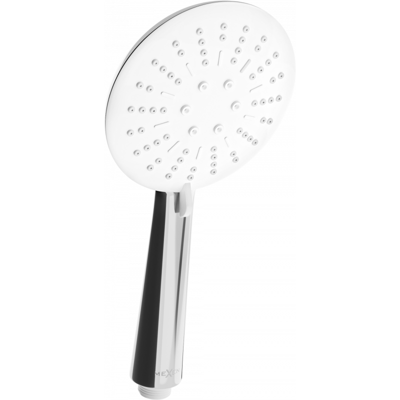 Mexen R-67 trijų funkcijų dušo rankena, chromas/balta - 79567-00