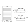 Mexen Mars elektrinis radiatorius 700 x 500 mm, 300 W, juodas - W110-0700-500-2300-70
