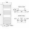 Mexen Mars elektrinis radiatorius 900 x 400 mm, 300 W, chromuotas - W110-0900-400-2300-01