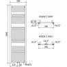 Mexen Mars Elektrinis Radiatorius 1800 x 500 mm, 900 W, antracitas - W110-1800-500-2900-66