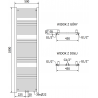 Mexen Mars elektrinis radiatorius 1800 x 500 mm, 900 W, juodas - W110-1800-500-2900-70