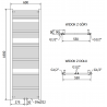 Mexen Mars elektrinis radiatorius 1800 x 600 mm, 900 W, juodas - W110-1800-600-2900-70