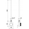Mexen Mars elektrinis radiatorius 700 x 400 mm, 300 W, baltas - W110-0700-400-6300-20