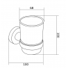 Mexen Remo dantų šepetėlių laikiklis, Juoda - 7050738-70