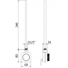Mexen Mars elektrinis radiatorius 700 x 500 mm, 300 W, juodas - W110-0700-500-6300-70