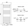 Mexen Mars elektrinis radiatorius 900 x 400 mm, 300 W, baltas - W110-0900-400-6300-20
