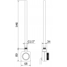 Mexen Mars elektrinis radiatorius 1200 x 600 mm, 600 W, baltas - W110-1200-600-6600-20