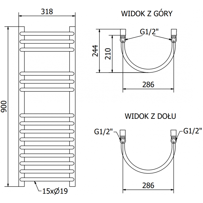 Mexen Eros elektrinis radiatorius 900 x 318 mm, 300 W, baltas - W112-0900-318-2300-20