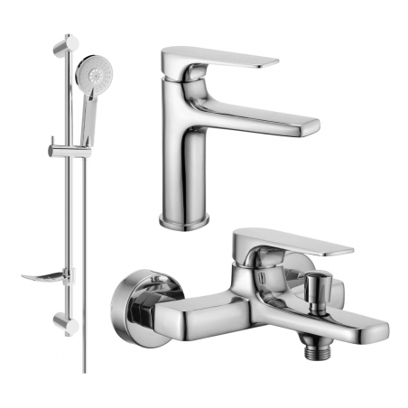 Mexen Lynx DF40 vonios rinkinio komplektas, chromas - 745903DF40-00