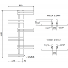 Mexen Jari elektrinis radiatorius 1005 x 550 mm, 300 W, baltas - W115-1005-550-2300-20