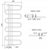 Mexen Kiso elektrinis radiatorius 1250 x 500 mm, 300 W, baltas - W114-1250-500-2300-20