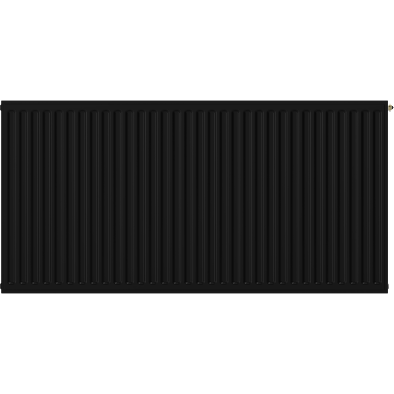 Mexen CVH10 Higieninis plokščias radiatorius 300 x 400 mm, apatinis prijungimas, 132 W, juodas - W610H-030-040-70