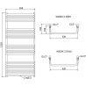 Mexen Apollo elektrinis radiatorius 1210 x 550 mm, 600 W, baltas - W117-1210-550-2600-20