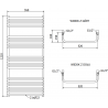 Mexen Apollo elektrinis radiatorius 1210 x 550 mm, 600 W, juodas - W117-1210-550-2600-70