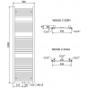Mexen Hades elektrinis radiatorius 1800 x 500 mm, 900 W, juodas - W104-1800-500-2900-70