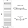 Mexen Hades elektrinis radiatorius 1800 x 600 mm, 900 W, juodas - W104-1800-600-2900-70