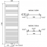 Mexen Pluton elektrinis šildytuvas 1700 x 600 mm, 900 W, baltas - W106-1700-600-2900-20