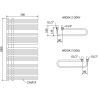Mexen Amor elektrinis radiatorius 1000 x 500 mm, 900 W, balta - W120-1000-500-2900-20