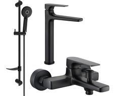 Mexen Lynx DF40 vonios baldų komplektas, juodas - 745913DF40-70