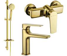 Mexen Lynx DQ40 dušo komplektas, auksinis - 745904DQ40-50