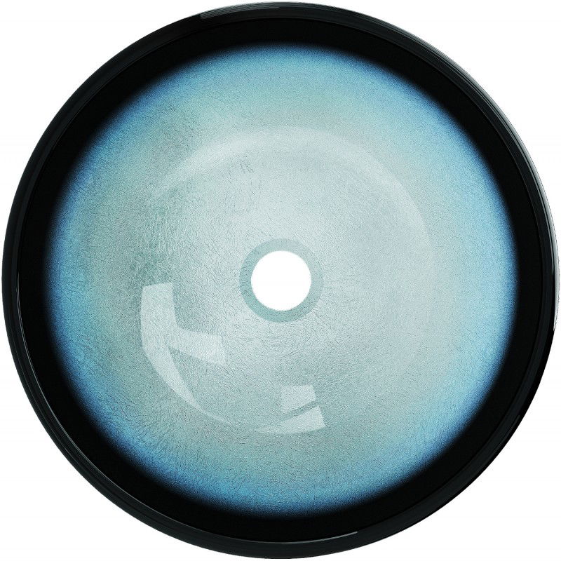 Mexen Mira stiklinis praustuvas ant stalviršio 42 x 42 cm, mėlynas - 24124247