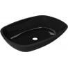 Mexen Araks stiklinis plautuvas 54 x 39 cm, juodas - 24155470