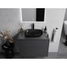Mexen Araks stiklinis plautuvas 54 x 39 cm, juodas - 24155470