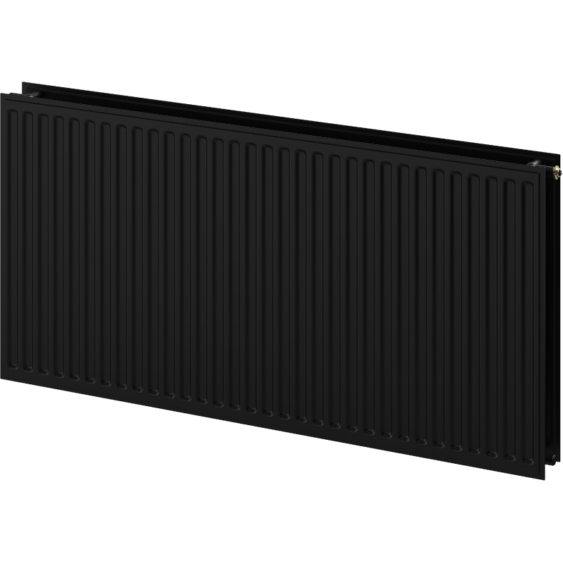 Mexen CVH20 Higienos plokštelinis radiatorių šildytuvas 600 x 400 mm, prijungimas iš apačios, 440 W, juodas - W620H-060-040-70